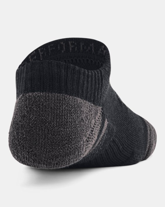 Lot de 3 paires de chaussettes invisibles UA Performance Tech pour enfant, Black, pdpMainDesktop image number 2
